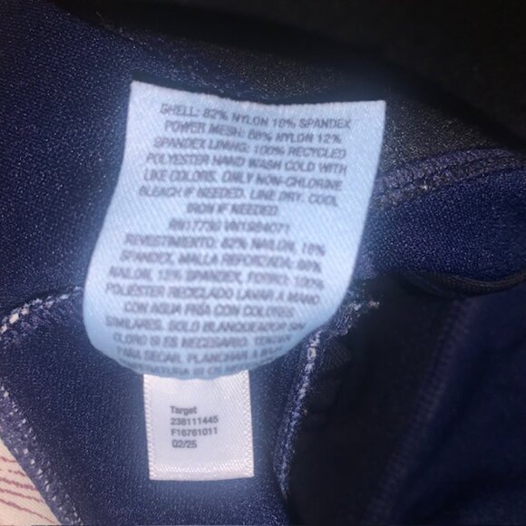 Shade & Shore Navy Floral One-Piece tummy control Swimsuit – Size 16 (Plus Size) - Picture 8 of 11